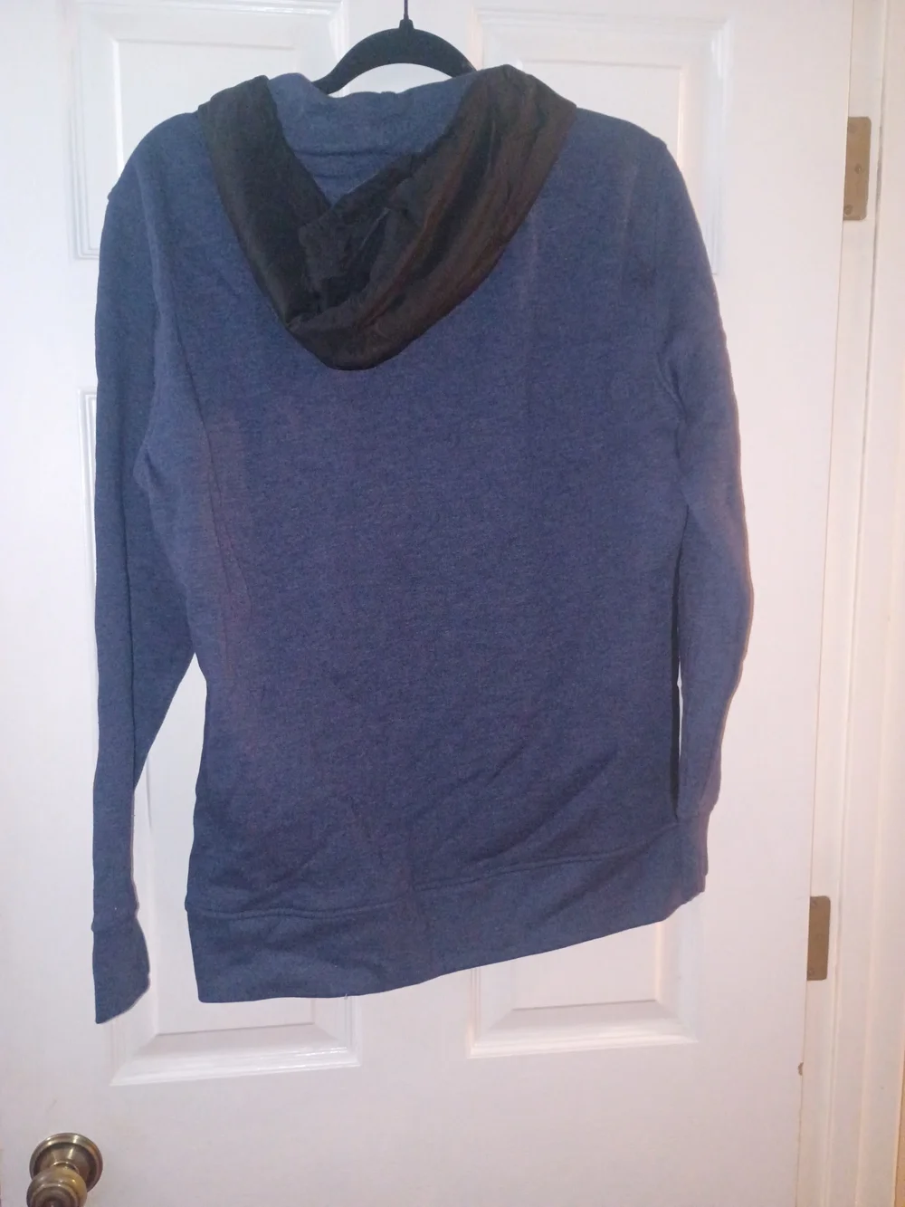 Champion Men’s Blue and Black Half-Zip Hooded Sweater